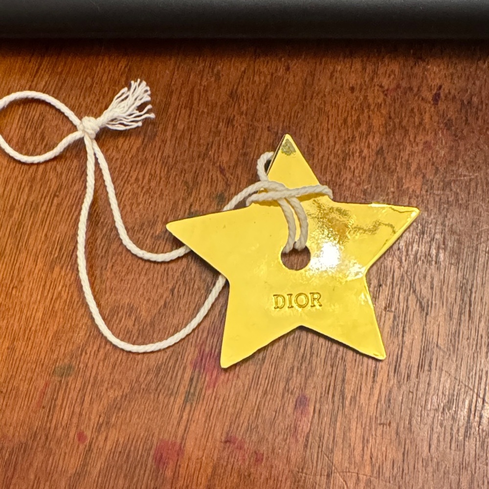 Dior Shiny Gold Star Decoration
